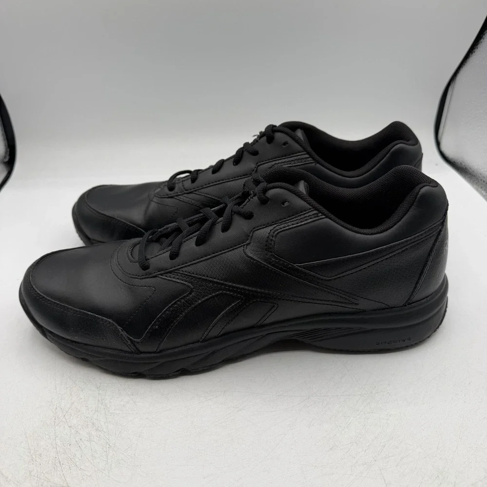 Reebok Work n Cushion Work Shoes Mens Sz 13 Black Slip Resistant Walking Sneaker